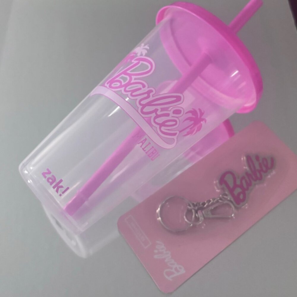 Barbie Reusable Cup and Keychain Bundle